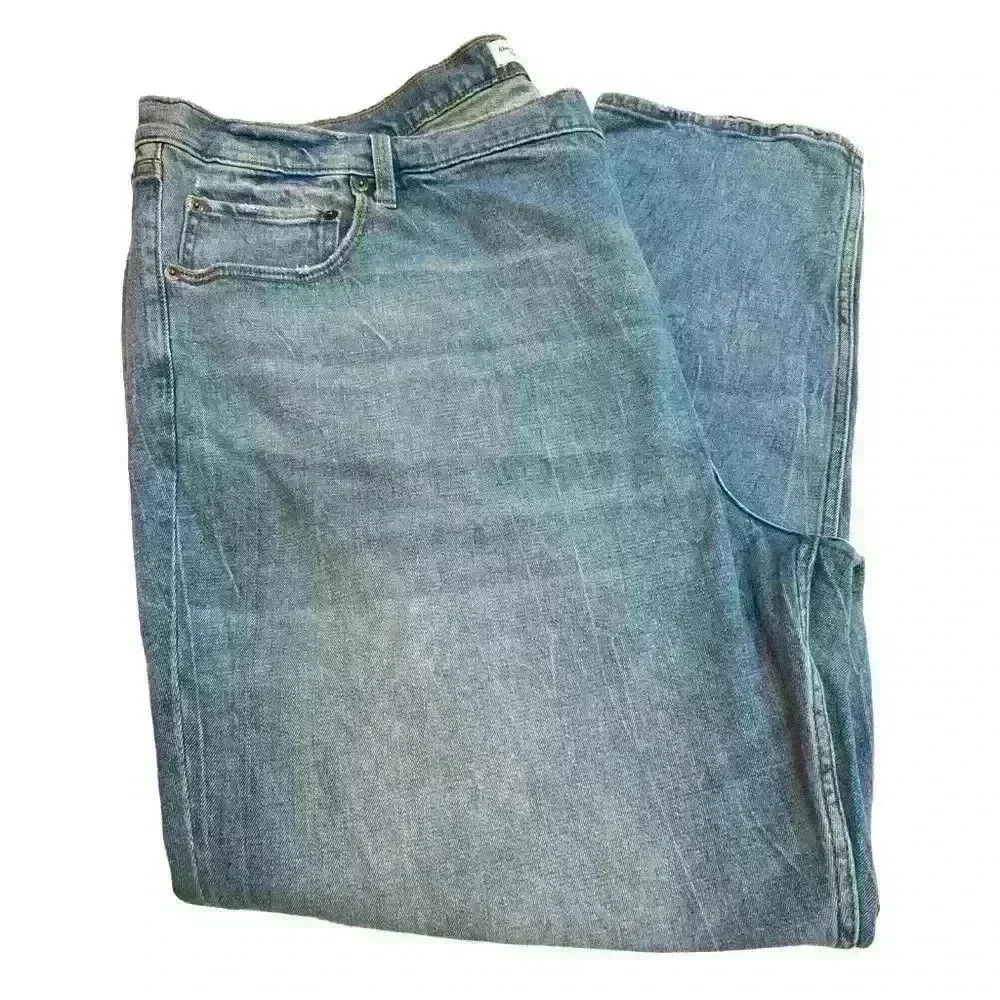 NWT Abercrombie & Fitch Ankle Straight High Rise Jeans Size 37 - Picture 2 of 5